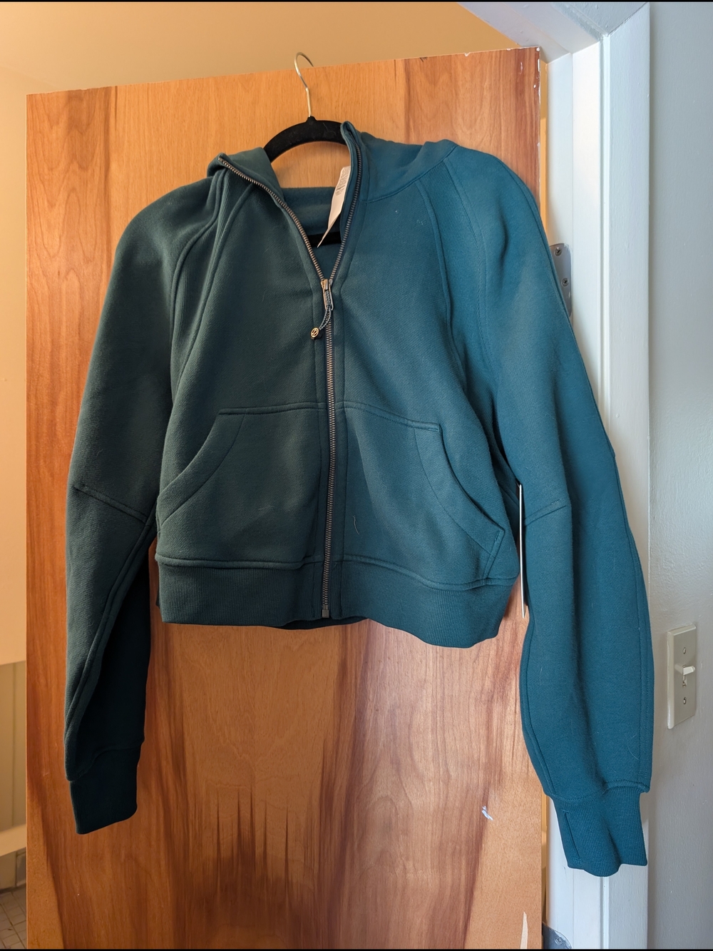 lululemon athletica Teal Zip-Up Scuba Hoodie